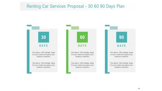 Renting Car Services Proposal Ppt PowerPoint Presentation Complete Deck With Slides