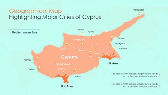 Republic Of Cyprus Geographical Map Survey Results Ppt PowerPoint Presentation Complete Deck With Slides