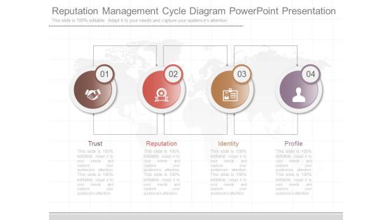 Reputation Management Cycle Diagram Powerpoint Presentation