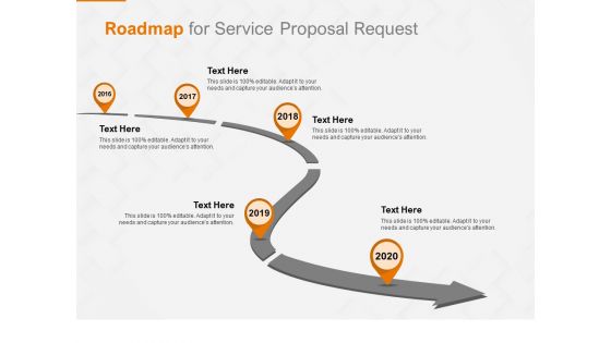 Request Corporate Work Roadmap For Service Proposal Request Ppt Inspiration Infographic Template PDF