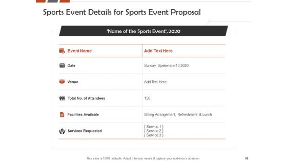 Request For A Sporting Event Proposal Ppt PowerPoint Presentation Complete Deck With Slides
