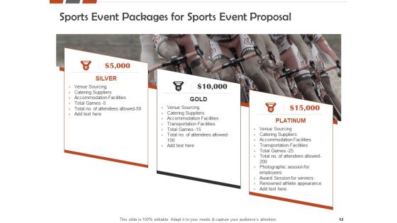 Request For A Sporting Event Proposal Ppt PowerPoint Presentation Complete Deck With Slides