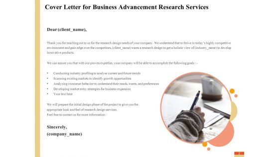 Research Advancement Services Proposal Ppt PowerPoint Presentation Complete Deck With Slides