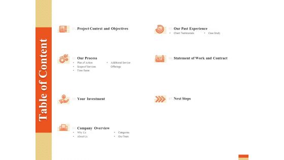 Research Advancement Services Table Of Content Microsoft PDF