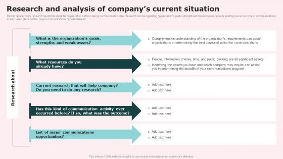 Research And Analysis Of Companys Current Situation Professional PDF Research And Analysis Of Companys Current Situation Professional PDF