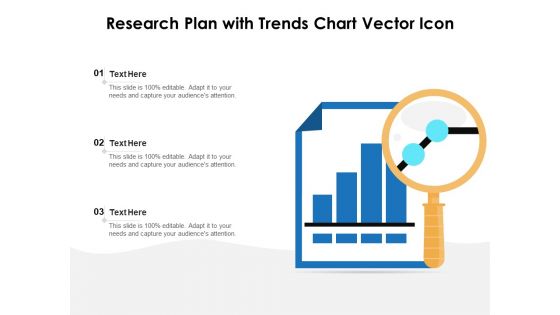 Research Plan With Trends Chart Vector Icon Ppt PowerPoint Presentation Icon Elements PDF
