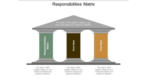 Responsibilities Matrix Ppt Powerpoint Presentation Gallery Slides Cpb