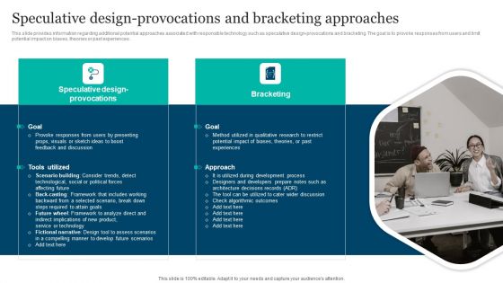 Responsible Technology Playbook Speculative Design Provocations And Bracketing Infographics PDF