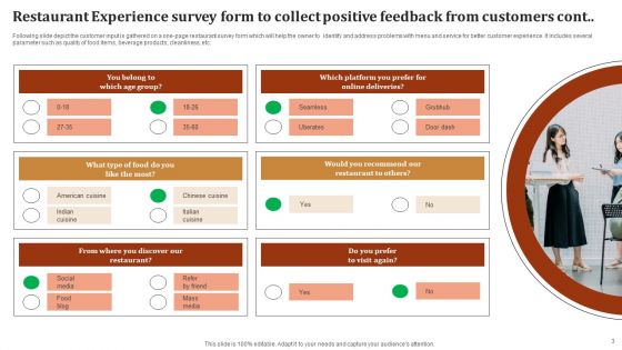 Restaurant Experience Survey Ppt PowerPoint Presentation Complete Deck With Slides Survey