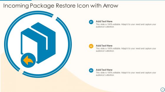Restore Icon Ppt PowerPoint Presentation Complete With Slides