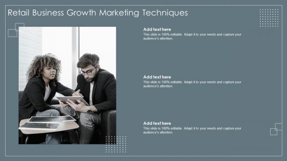 Retail Business Growth Marketing Techniques Sample PDF Retail Business Growth Marketing Techniques Sample PDF