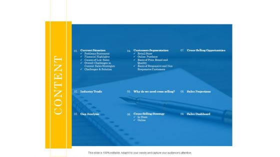 Retail Cross Selling Techniques Content Elements PDF Retail Cross Selling Techniques Content Elements PDF