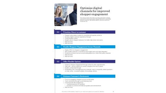 Retail Engagement Management Playbook Template