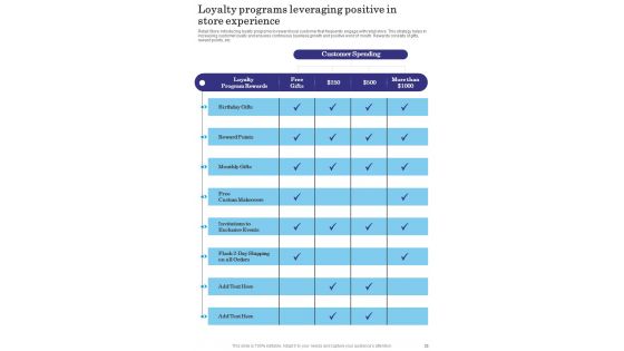 Retail Engagement Management Playbook Template