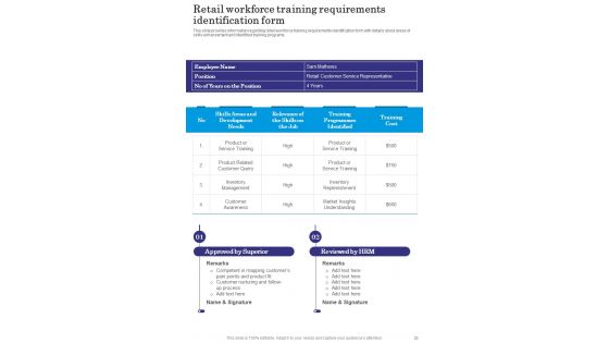 Retail Engagement Management Playbook Template
