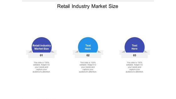 Retail Industry Market Size Ppt PowerPoint Presentation Summary Information Cpb