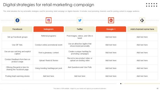 Retail Marketing Campaign Effective Techniques Ppt PowerPoint Presentation Complete Deck With Slides