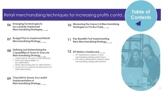 Retail Merchandising Techniques For Increasing Profits Ppt PowerPoint Presentation Complete Deck With Slides