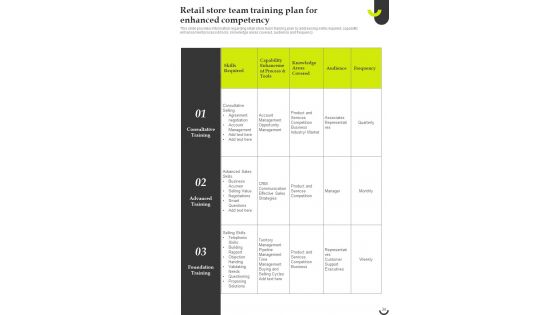 Retail Store Engagement Enhancement Techniques Playbook Template