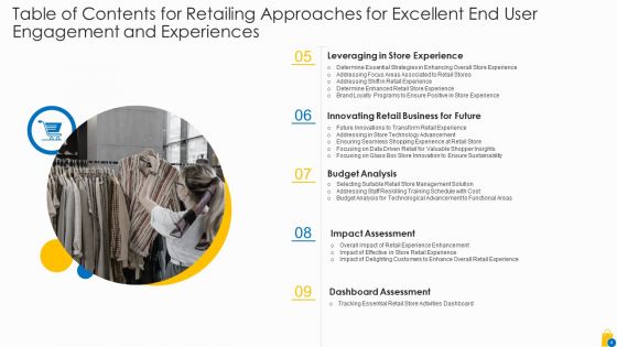Retailing Approaches For Excellent End User Engagement And Experiences Ppt PowerPoint Presentation Complete Deck With Slides