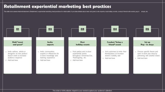 Retailnment Experiential Marketing Best Practices Rules PDF Retailnment Experiential Marketing Best Practices Rules PDF