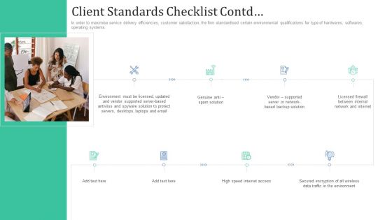 Retaining Clients Improving Information Technology Facilities Client Standards Checklist Contd Rules PDF