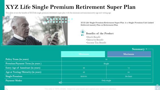 Retirement Insurance Benefit Plan Ppt PowerPoint Presentation Complete Deck With Slides