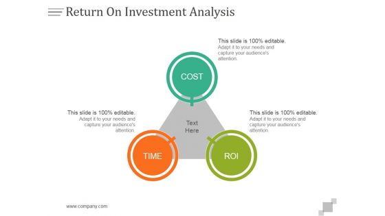 Return On Investment Analysis Ppt PowerPoint Presentation Rules