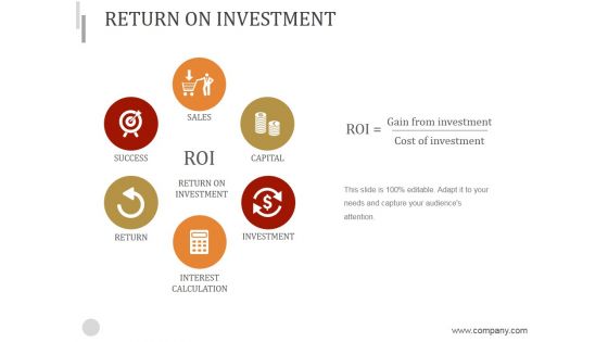 Return On Investment Ppt PowerPoint Presentation Example 2015 Return On Investment Ppt PowerPoint Presentation Example 2015