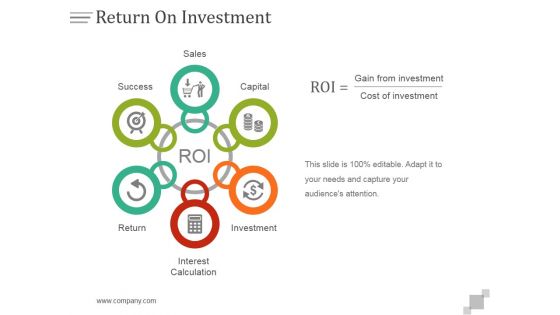 Return On Investment Ppt PowerPoint Presentation Slide Download Return On Investment Ppt PowerPoint Presentation Slide Download