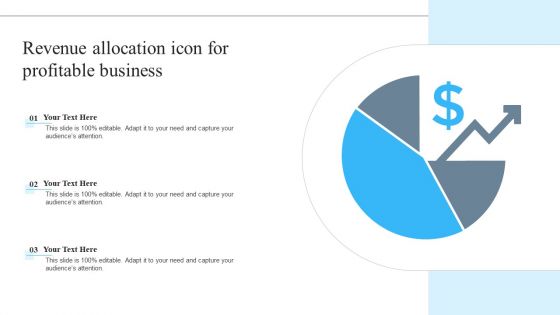 Revenue Allocation Icon For Profitable Business Sample PDF Revenue Allocation Icon For Profitable Business Sample PDF
