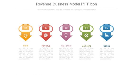 Revenue Business Model Ppt Icon