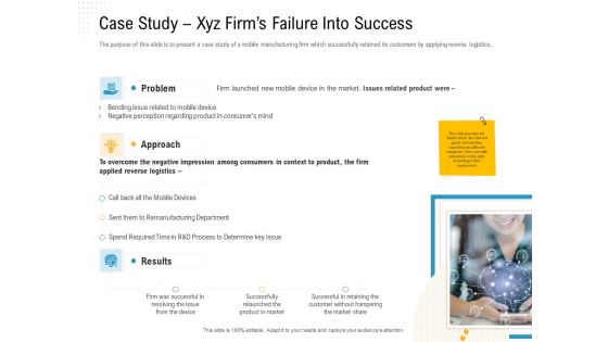 Reverse Logistic In Supply Chain Strategy Case Study Xyz Firms Failure Into Success Guidelines PDF
