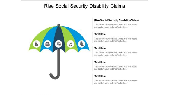 Rise Social Security Disability Claims Ppt PowerPoint Presentation Infographic Template Vector Cpb
