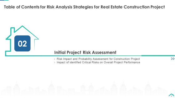 Risk Analysis Strategies For Real Estate Construction Project Ppt PowerPoint Presentation Complete Deck With Slides