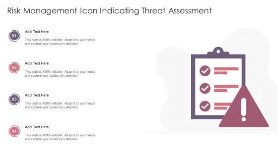 Risk Management Icon Indicating Threat Assessment Download PDF