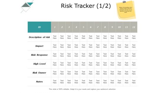 Risk Tracker Marketing Ppt PowerPoint Presentation Infographic Template Clipart