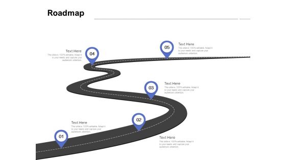 Roadmap Five Stage Ppt PowerPoint Presentation File Deck