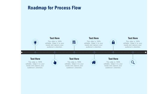 Roadmap For Process Flow Marketing Ppt PowerPoint Presentation Icon Examples