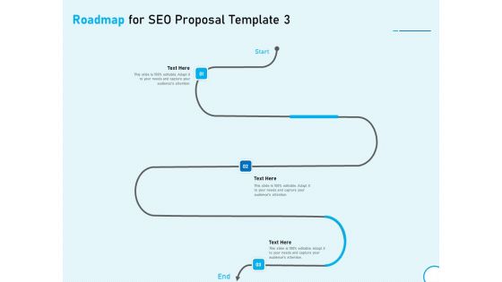 Roadmap For SEO Proposal 3 Step Process Ppt Portfolio Guide PDF