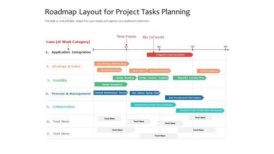 Roadmap Layout For Project Tasks Planning Ppt PowerPoint Presentation File Slideshow PDF