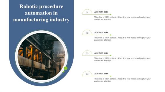 Robotic Procedure Automation In Manufacturing Industry Download PDF Robotic Procedure Automation In Manufacturing Industry Download PDF
