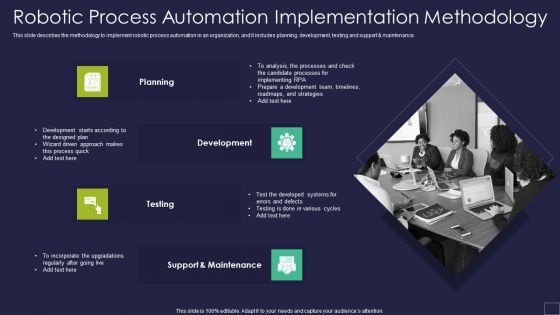 Robotic Process Automation Implementation Methodology Robotic Process Automation Technology Summary PDF Robotic Process Automation Implementation Methodology Robotic Process Automation Technology Summary PDF