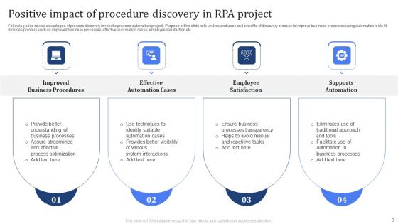 Robotic Process Automation RPA Procedure Discovery Ppt PowerPoint Presentation Complete Deck With Slides