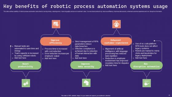 Robotic Process Automation Systems Ppt PowerPoint Presentation Complete Deck With Slides