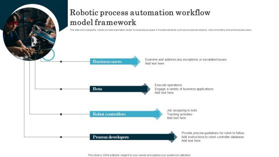 Robotic Process Automation Workflow Model Framework Professional PDF