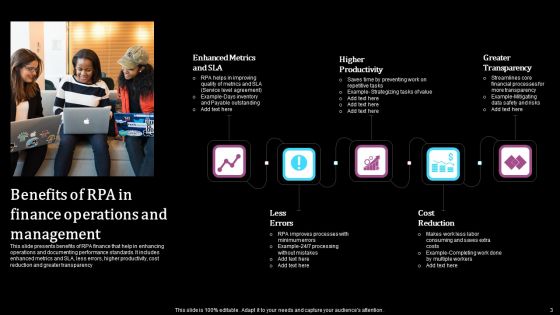 Robotics Process Automation In Finance Ppt PowerPoint Presentation Complete Deck With Slides