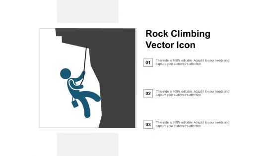 Rock Climbing Vector Icon Ppt PowerPoint Presentation Pictures Icon
