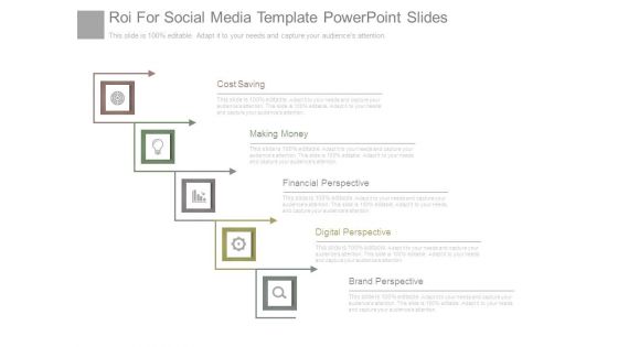 Roi For Social Media Template Powerpoint Slides