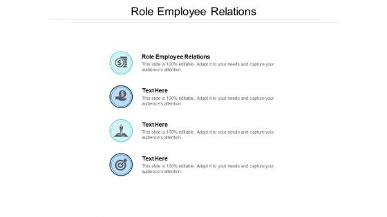 Role Employee Relations Ppt PowerPoint Presentation Infographic Template Tips Cpb
